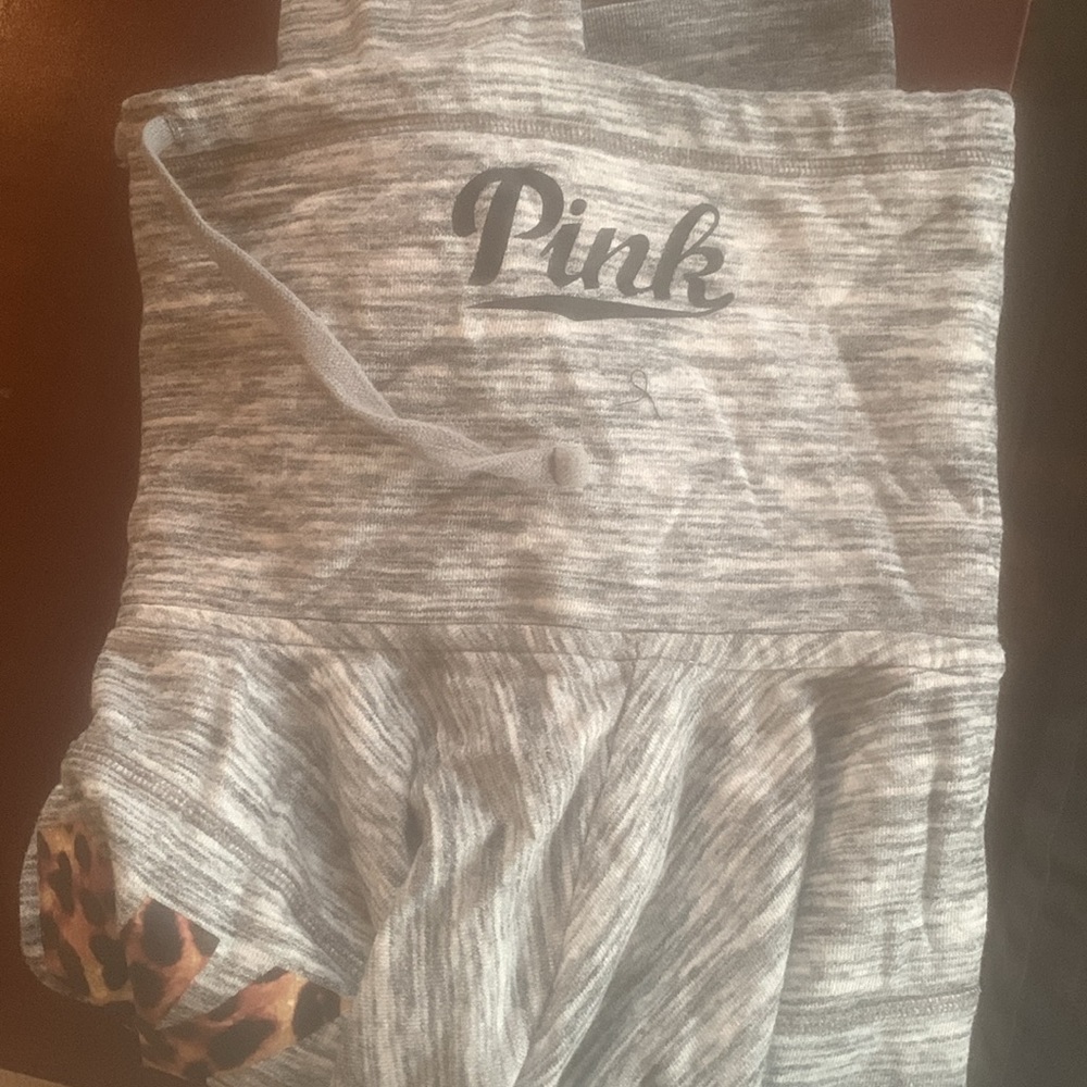 Pink Crew Neck Drawstring Pullover - image 7